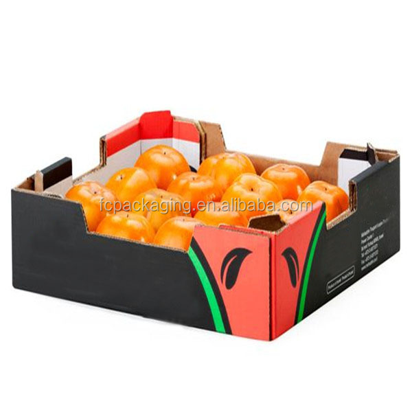 Custom design corrugated packaging fruit boxes  shipping packaging mailing packaging paper box