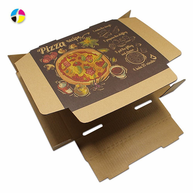 Pizza Box Manufacture Custom Printed With Logo Design Cheap Price Pizza Packing Boxes Colors Printing