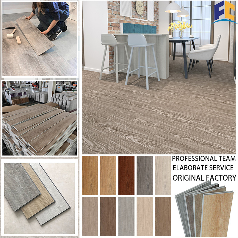 SPC Luxury Vinyl/SPC/Stone Plastic Composite LVT Plank Flooring Sheet Peel And Stick Waterproof Laminate Vinyl Flooring 5mm