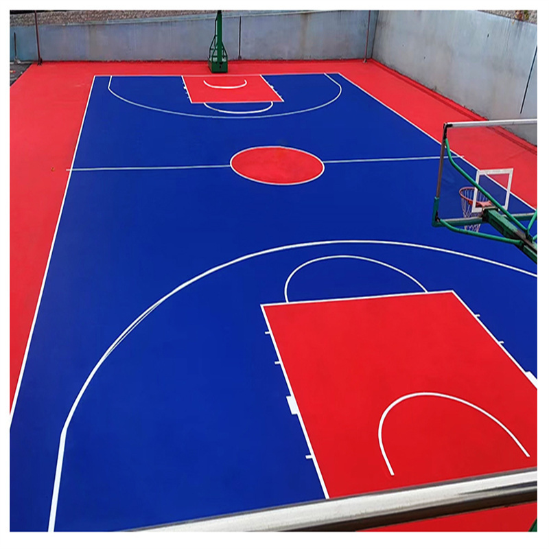 production machine gym artificial grass sports flooring padel court-floor-paint