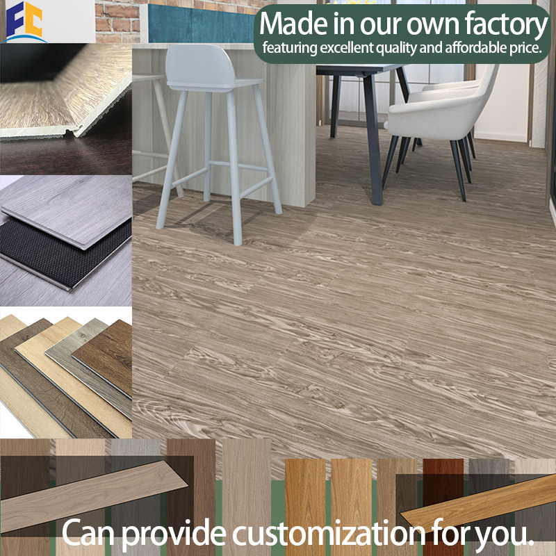 SPC Luxury Vinyl/SPC/Stone Plastic Composite LVT Plank Flooring Sheet Peel And Stick Waterproof Laminate Vinyl Flooring 5mm