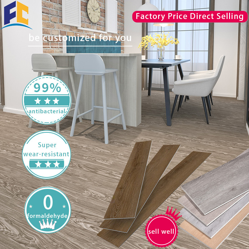 SPC Luxury Vinyl/SPC/Stone Plastic Composite LVT Plank Flooring Sheet Peel And Stick Waterproof Laminate Vinyl Flooring 5mm