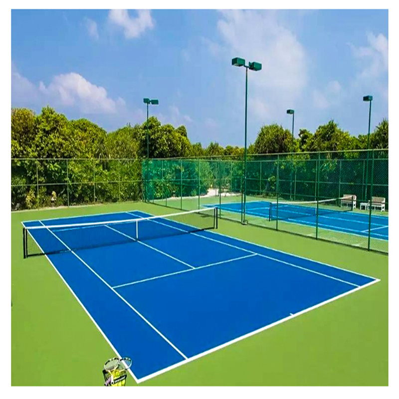 production machine gym artificial grass sports flooring padel court-floor-paint