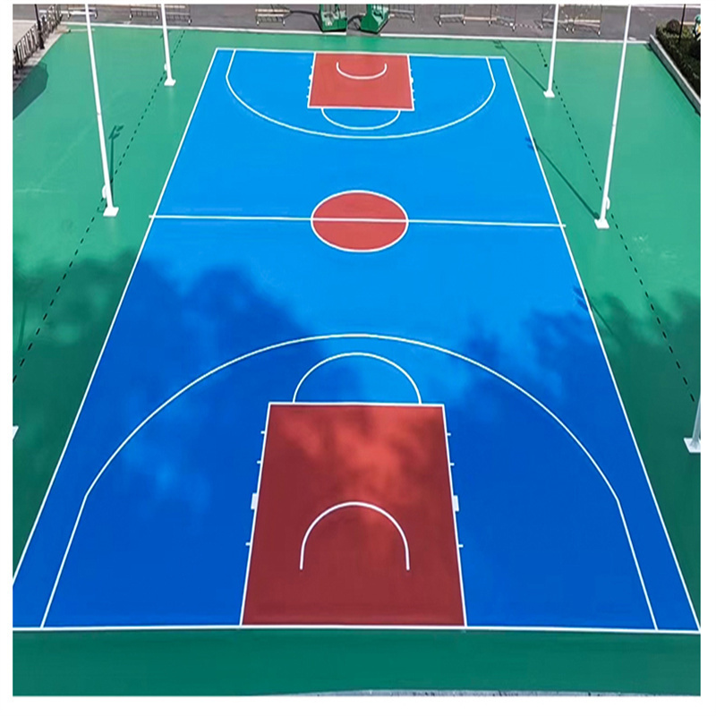 production machine gym artificial grass sports flooring padel court-floor-paint