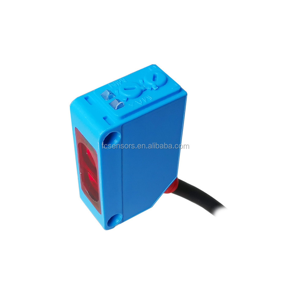 CR series rectangular photo sensor, diffuser photo cell sensor switch 400mm range ZERO blind area