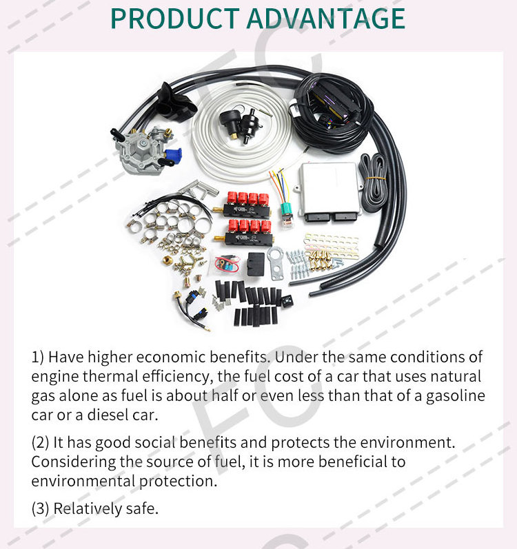 FC 8 cyl aeb lpg and cng kit conversion kit for cars automobile complete GDI conversion kit for car ecu reducer inject