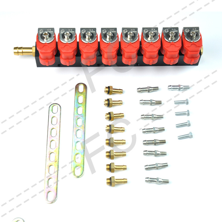 FC 5ta generation diesel lpg gas conversion kit 8 cylinder glp gas sistema de inyecion lpg gas kit for cars