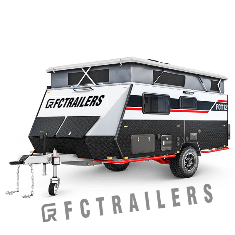 New  Extended 19 ft Pop Top Off Road Camping Travel Trailer Luxury  Caravan With Customized Furniture