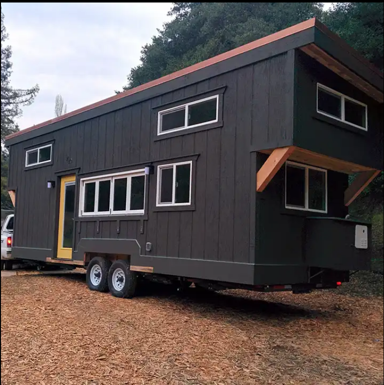 Hot sell tiny house on wheels multi-functional teardrop bilayer multifunctional trailer camper