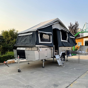 Hot Sale Australian Standard Mini Off Road Box Camper Trailer With Tent For Sale