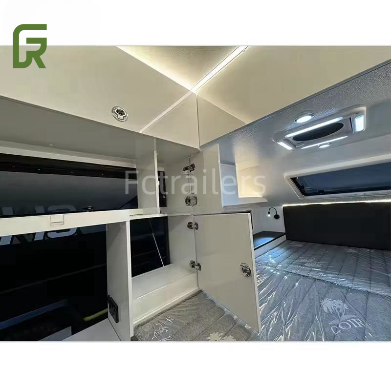 2024 New Camping Caravan Travel Trailer Factory Best Price Mobile House Luxury Off Road Trailer Customizable Color