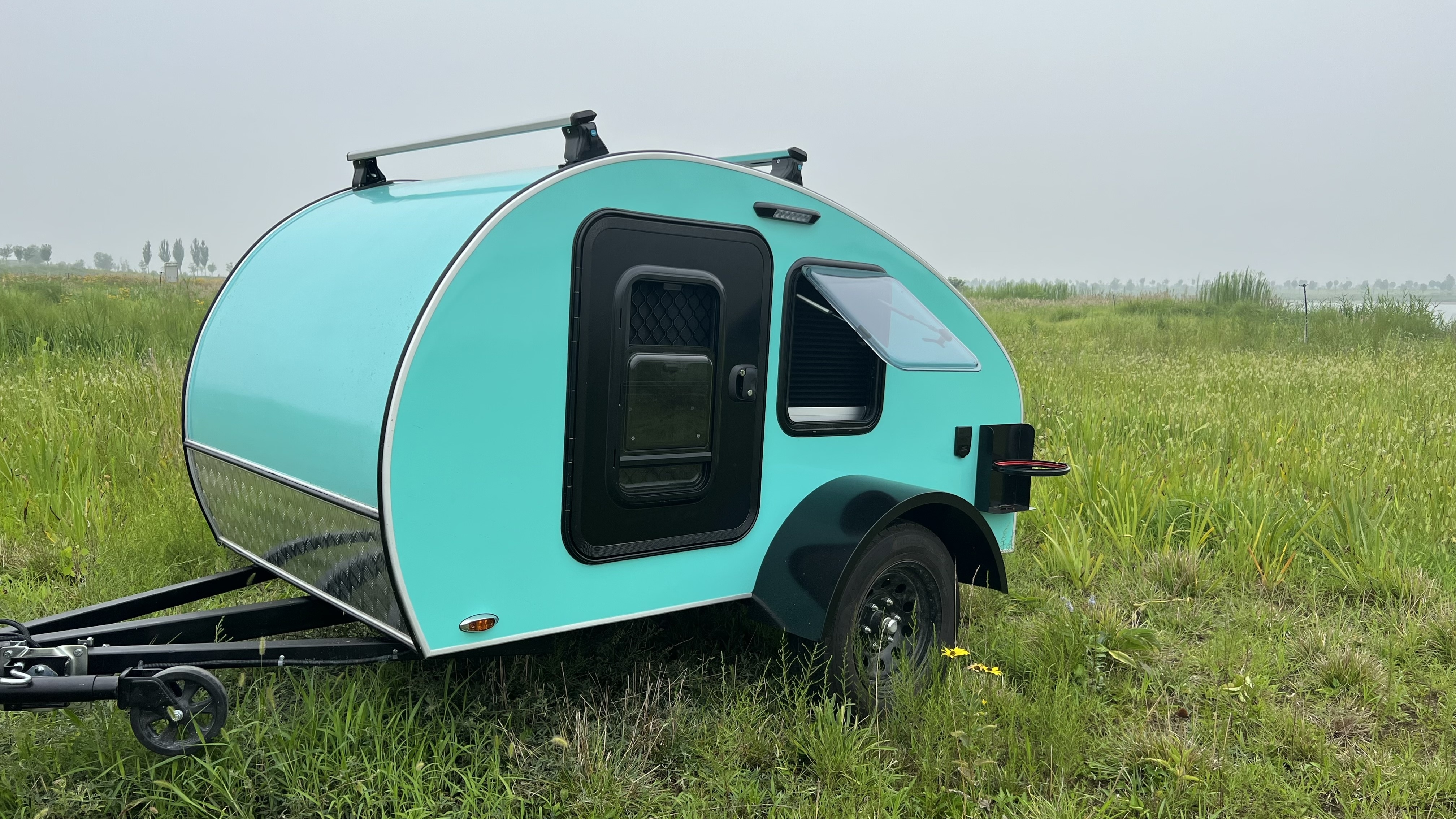 Australian Compact  2 Person Fiberglass Off Road  Pop Top glaming mini camper van for sale