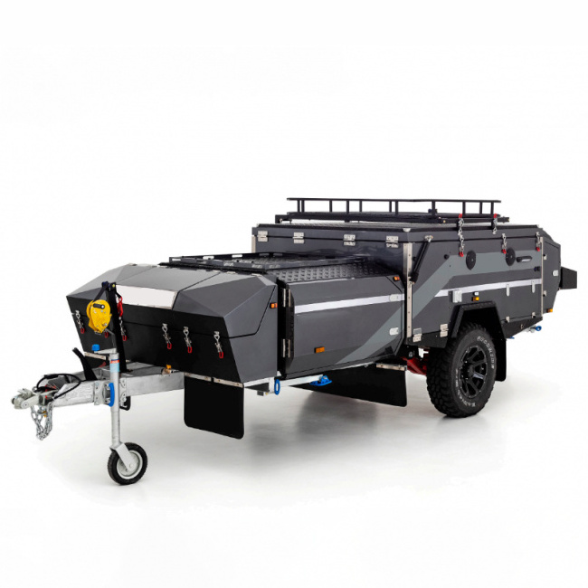 China Super Lightweight Mini Off-road Camping Trailer Overland Trailer with Camping Equipment