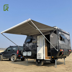 Camber Trailer luxury motorcycle off-road teardrop caravan expedition camper with adjustable beds rvs