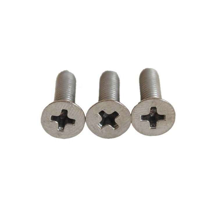 Rust resistant JIS B1111 JMF M3x15 cross recessed countersunk flat head GR1 GR2 titanium bolts screws for industry