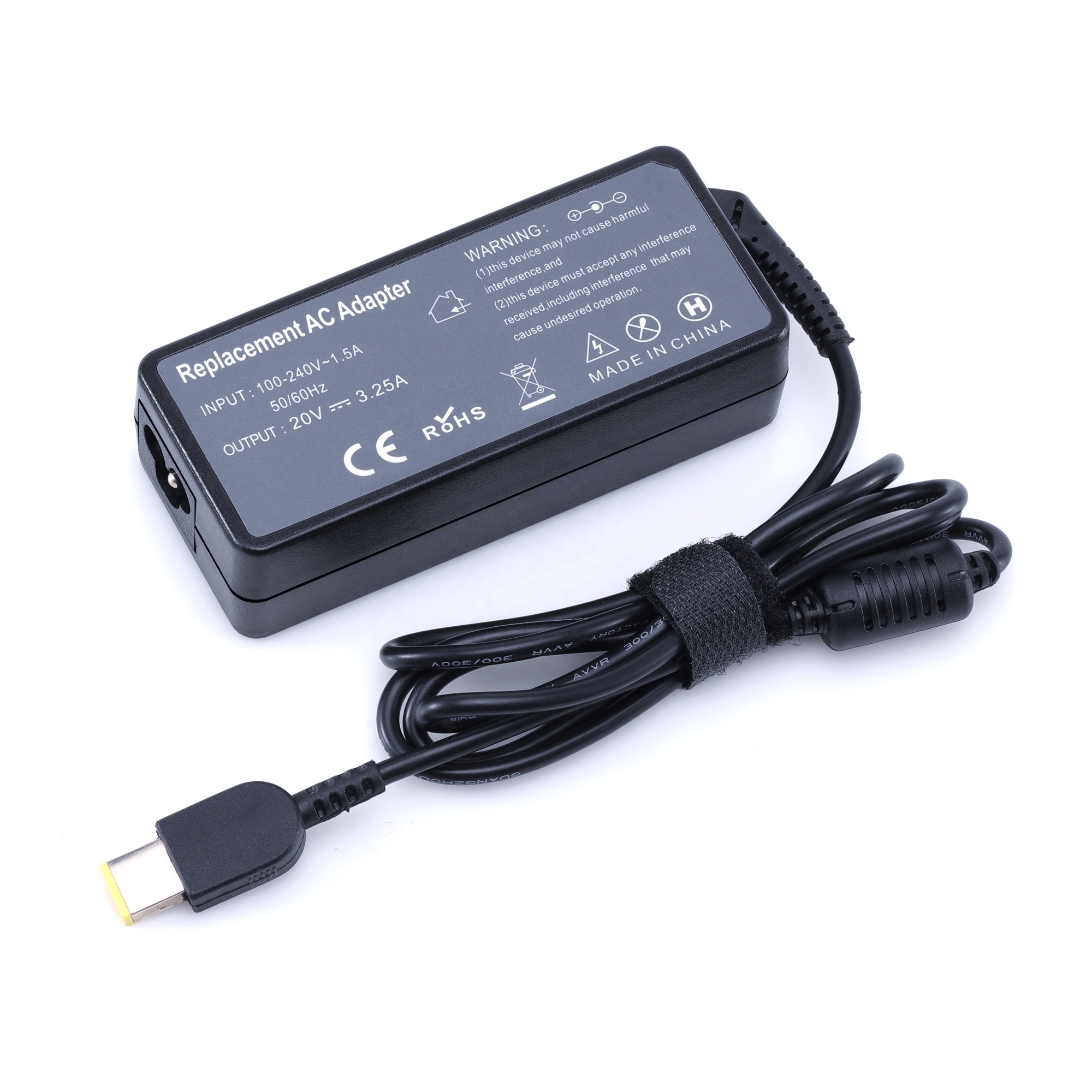 Wholesale 65W 20V 3.25A USB PIN notebook computer charger AC power adapter For laptop computers