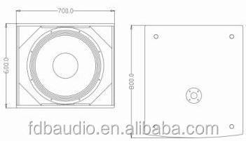 21 inch Subwoofer Bass Speaker Box