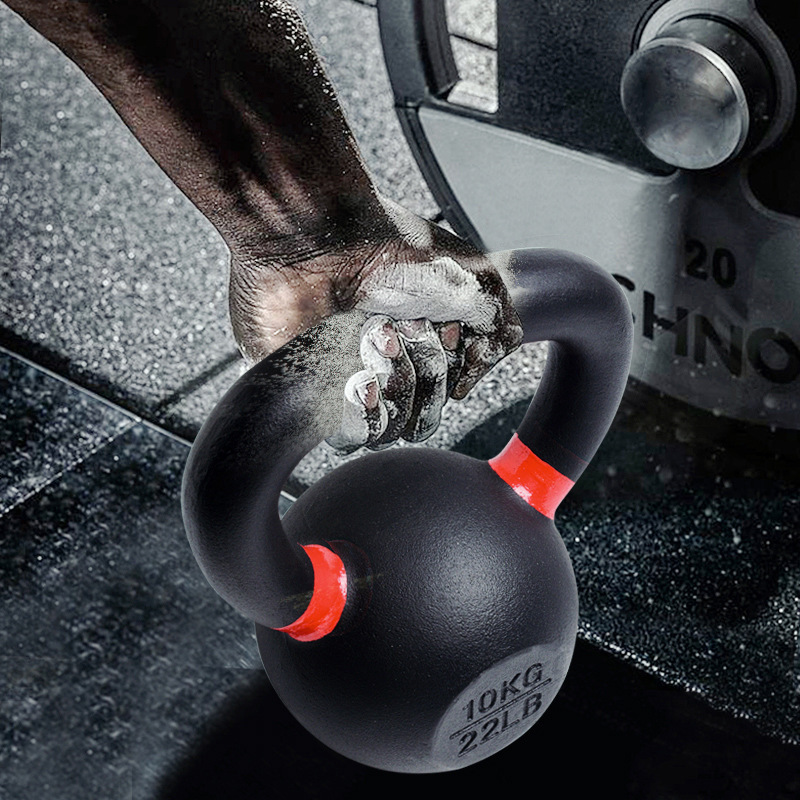 FDFIT  24 Kg Custom Logo Colors Indoor Home Gym Use High Quality Training Weightlifting Cast Iron Kettlebell