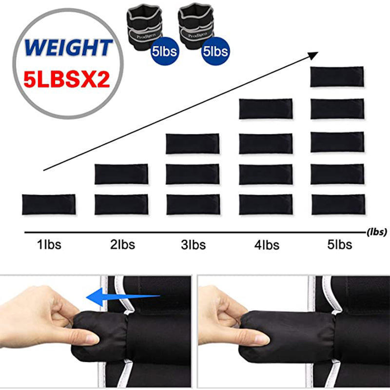 Wholesale High Quality Custom Logo Ankle Weights And Neoprene Adjustable Strength Training Wrist For Running And Lifting