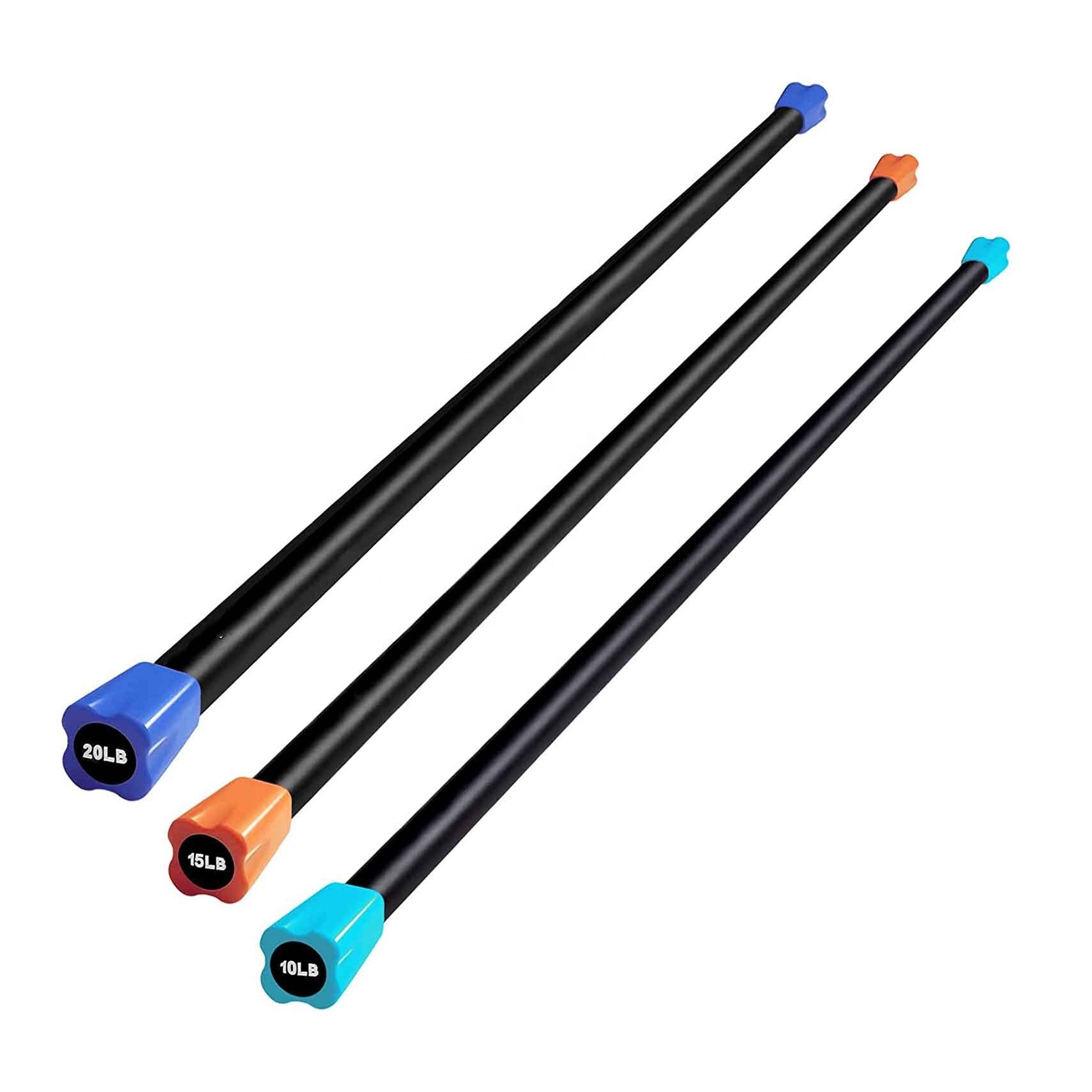 FDFIT Factory hot selling weightlifting bar  Padded Exercise Solid Steel Workout Weighted Bar