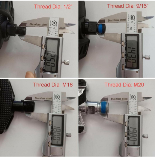 Exercise Spinning Bike Pedals with SPD 9/16