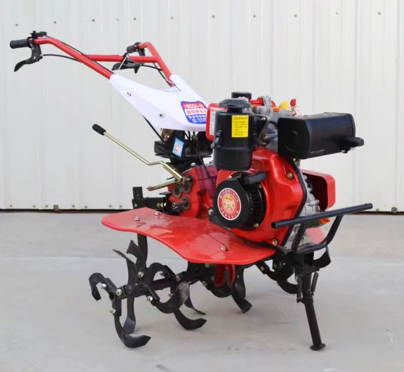 Agricultural machinery equipment diesel cultivator motocultor 2 wheel gasoline power tiller 6hp walking tractor/cultivators