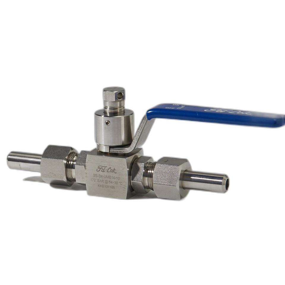 FD-LOK pneumatic manual ball valve stainless steel forged 1 inch 1/2