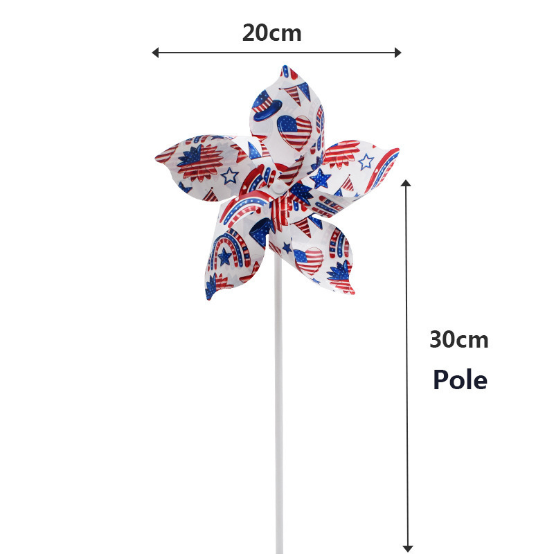 Sublimation Blank Windmill PET Plastic Windmill Outdoor Ornaments Garden Windmill Yard Lawn Ornaments Creative Gift For Kids