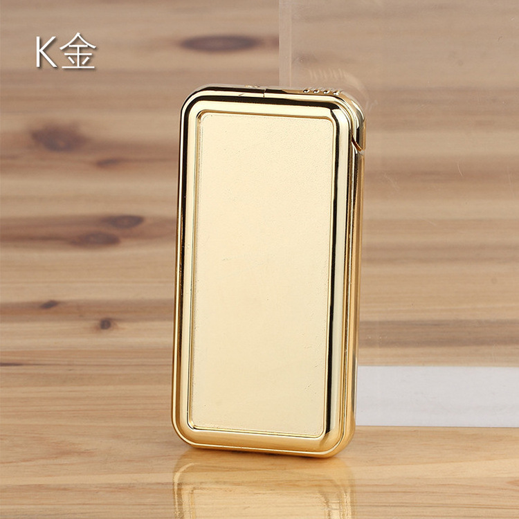 Custom Logo USB Metal clamshell sublimation lighter rechargeable Lighter for men