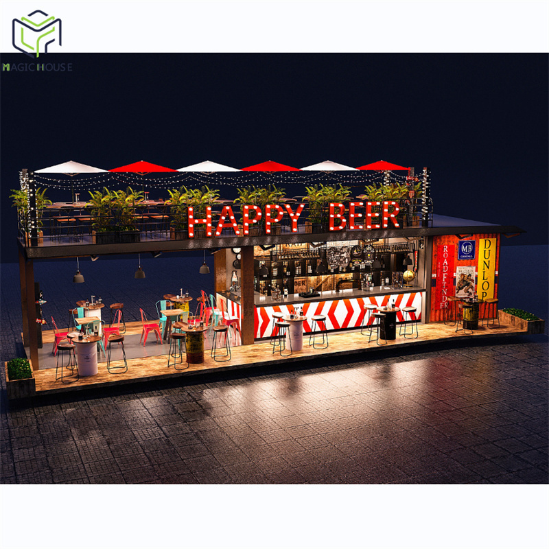 Magic House factory outlet beach shipping container bar for sale container cafe beach style