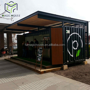 Magic House Modern Prefab Houses Coffee Shop 20FT Container Shop Booth Food Kiosk Modular Shipping Container Coffee Bar