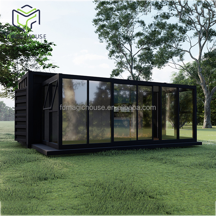 Magic house glass container home expandable container house materials