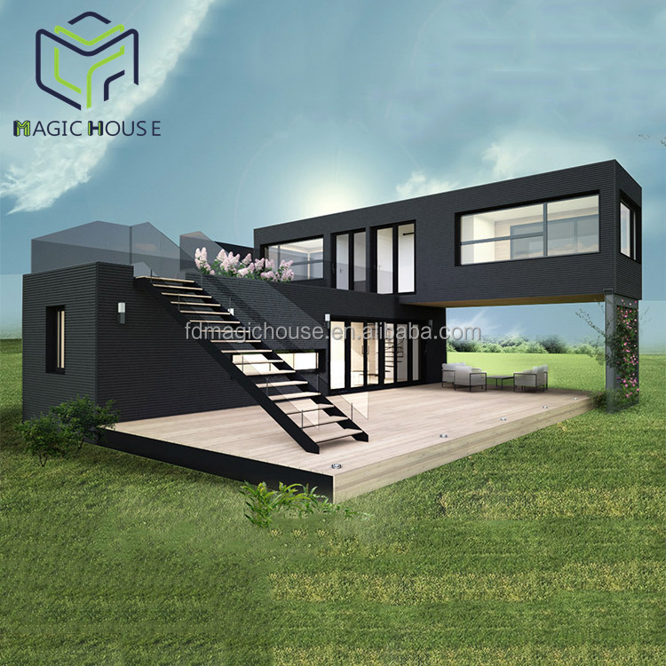 Magic House China prefabricated prefab backyard guest house cost plans