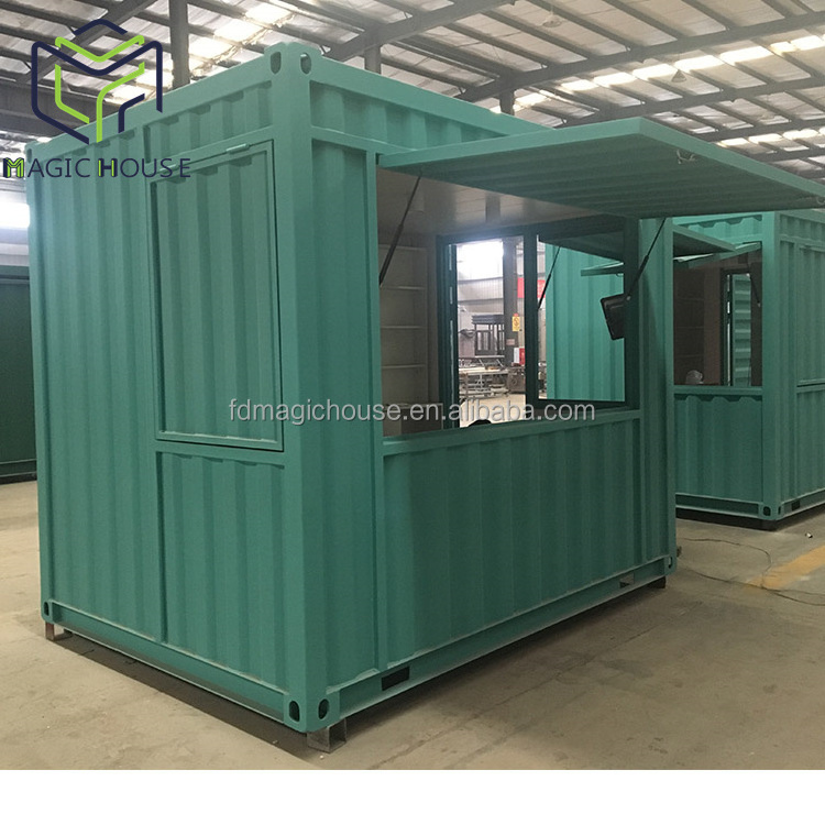 Magic House Mobile design low cost flat pack modular 10ft prefabricated container coffee shop container kiosk