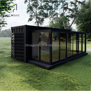 Magic house glass container home expandable container house materials