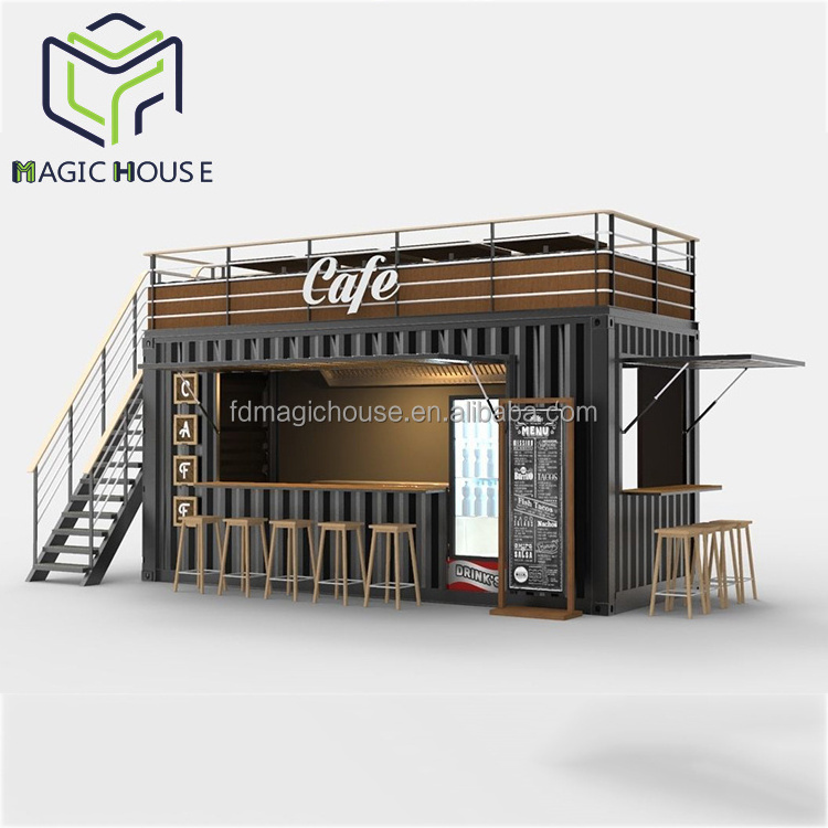 Magic House shipping container restaurant 20ft container coffee shop cafe convenience store container