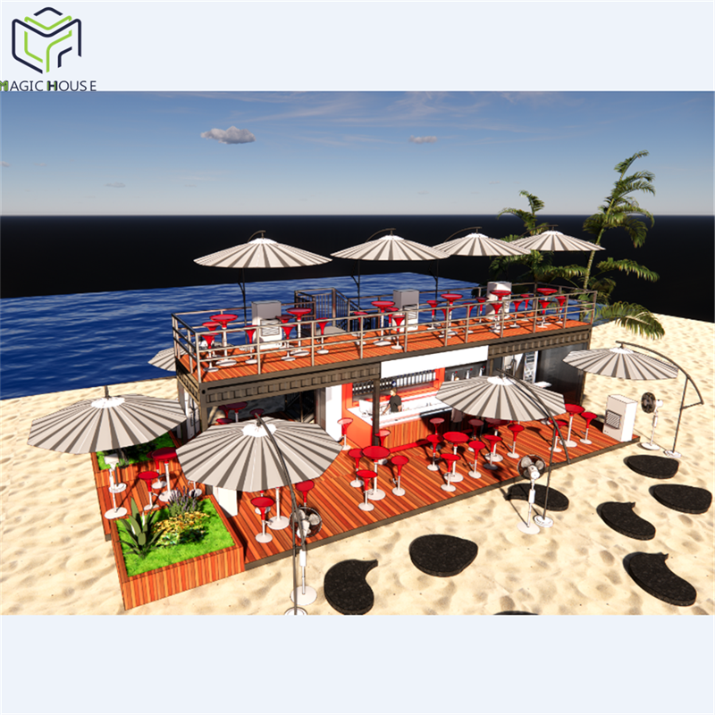 2021 Most hot luxury modular prefab shipping container restaurant 20ft coffee bar