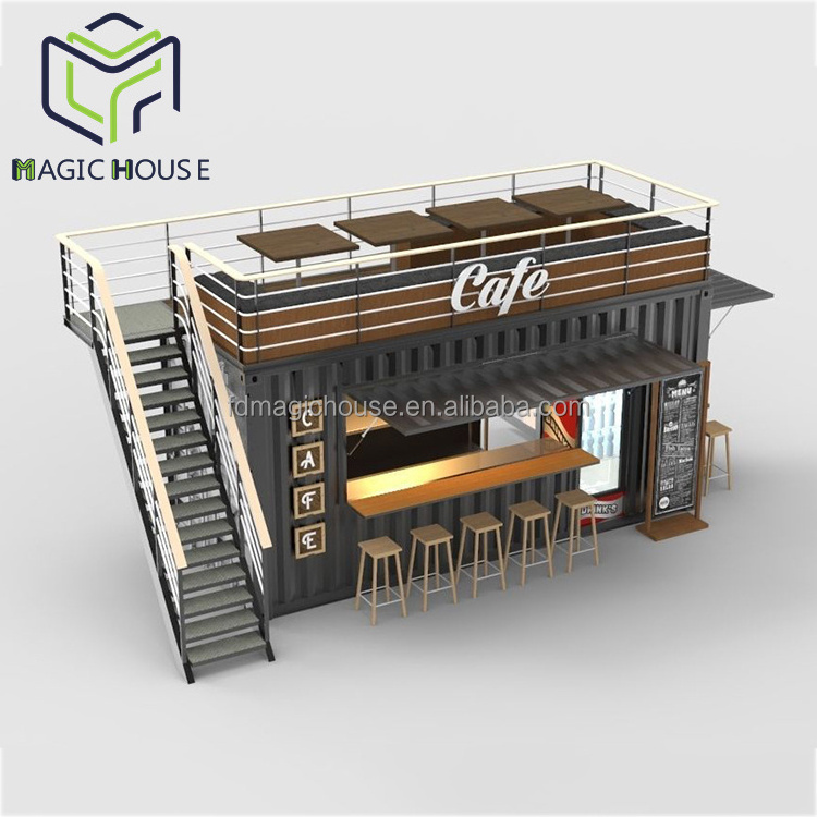 Magic House shipping container restaurant 20ft container coffee shop cafe convenience store container