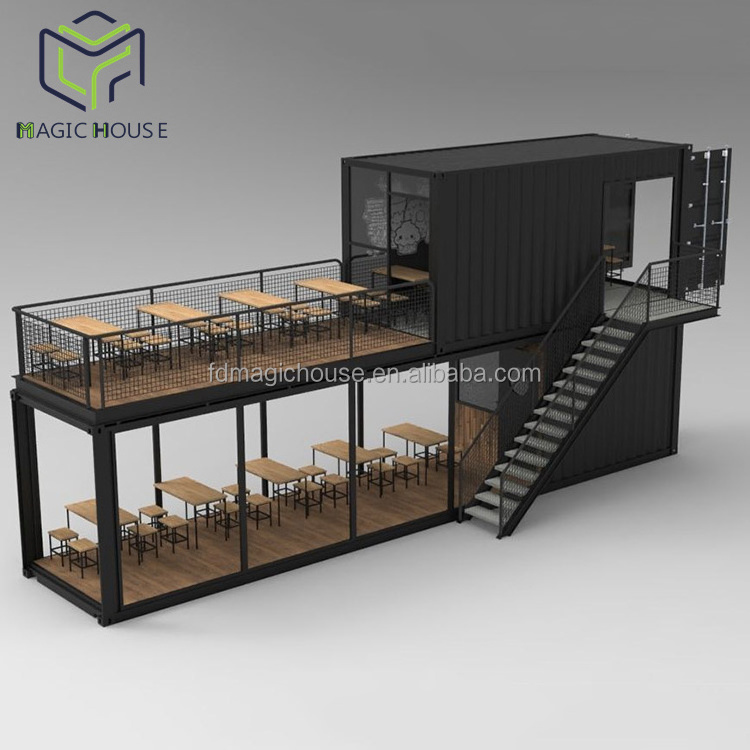 Magic House Wholesale prefabricated  mobile container bar  used shipping container bar for sale