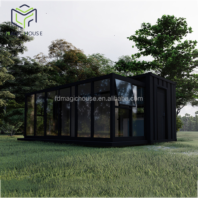 Magic house glass container home expandable container house materials