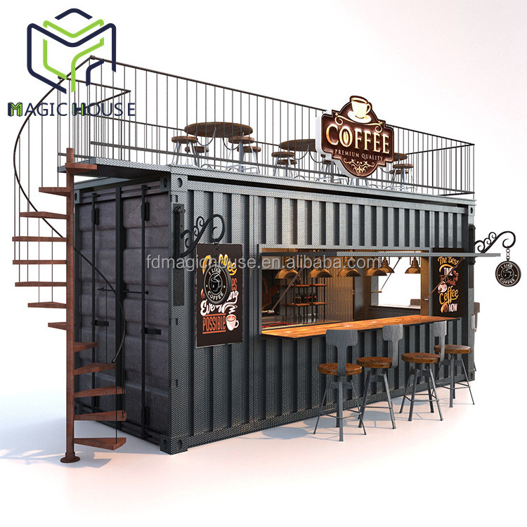 Magic House shipping container restaurant 20ft container coffee shop cafe convenience store container