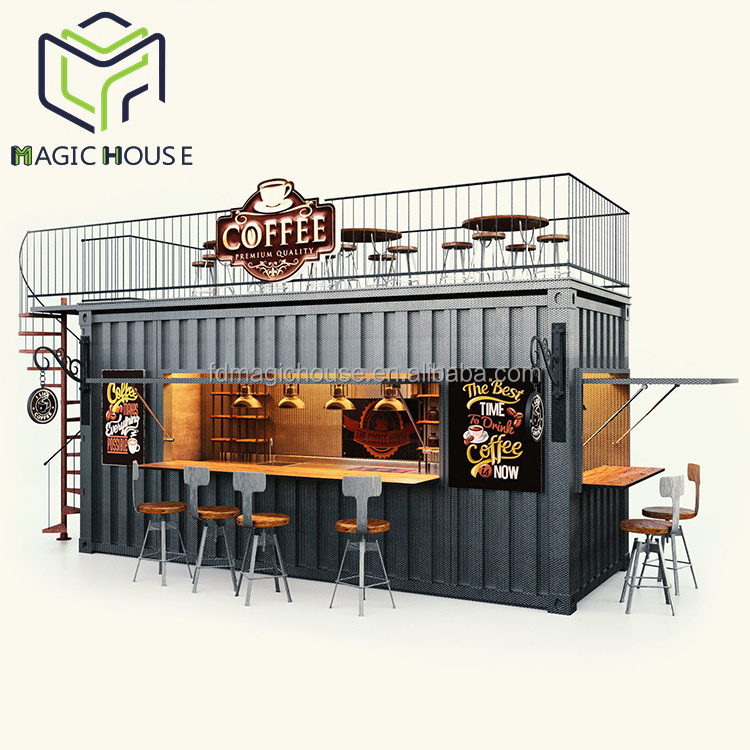 Magic House shipping container restaurant 20ft container coffee shop cafe convenience store container