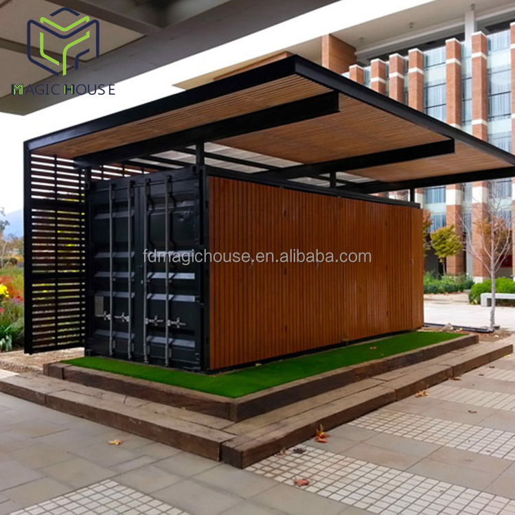 Magic House Modern Prefab Houses Coffee Shop 20FT Container Shop Booth Food Kiosk Modular Shipping Container Coffee Bar