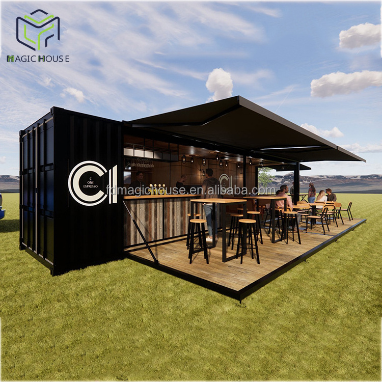 Magic House prefab container bar and coffee shop container restaurant for sale