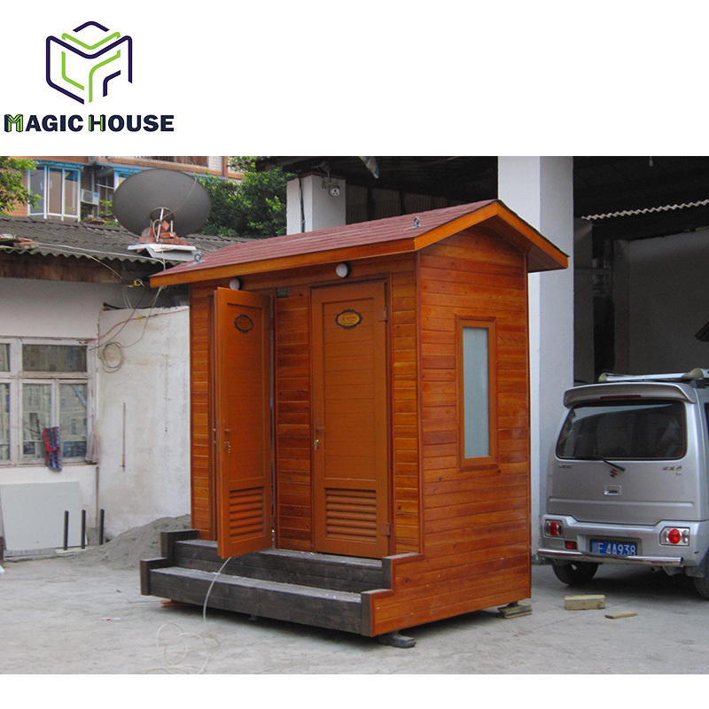 Magic House Africa outdoor movable porta potty/portable public toilet cabins/mobile prefab restroom wc