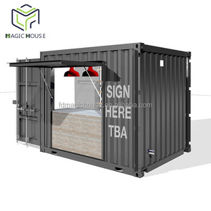 Magic House Mobile design low cost flat pack modular 10ft prefabricated container coffee shop container kiosk