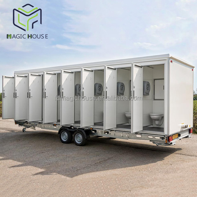 Magic House 2022 new silver mobile bathroom portable restroom trailers used portable toilets for sale