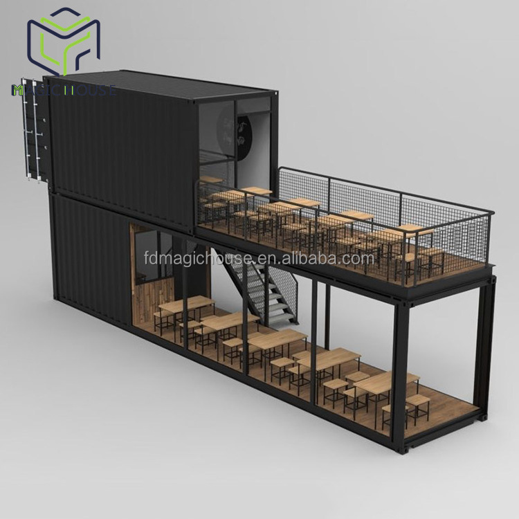 Magic House Wholesale prefabricated  mobile container bar  used shipping container bar for sale