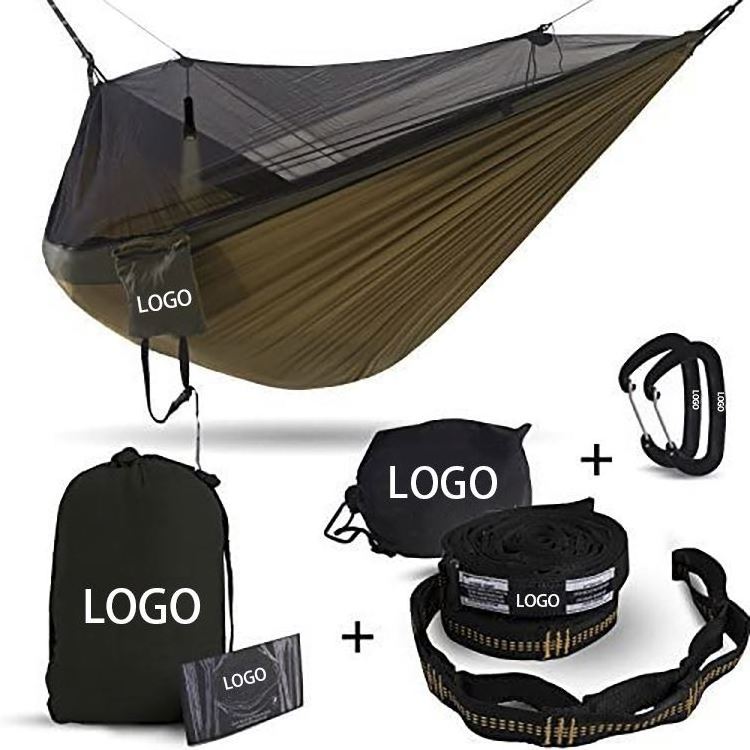 outdoor portable parachute nylon camping hammok/hamock/hamak/hammock with tree strap