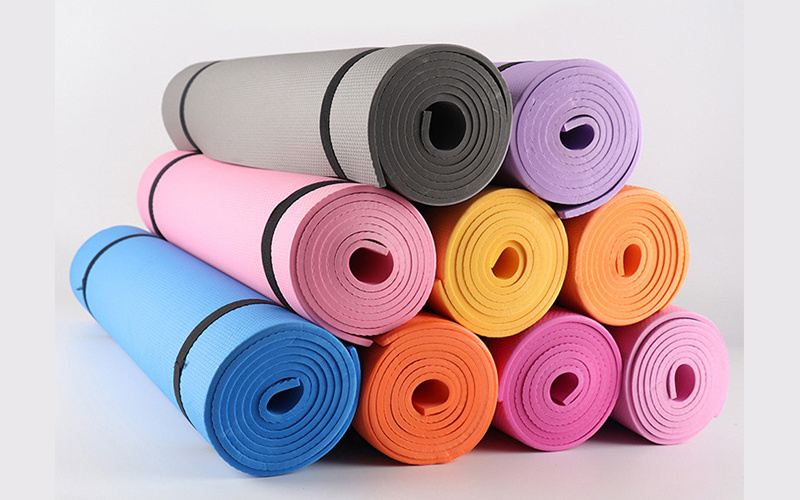 FDM Hot Sale Custom Logo Printed EVA Durable Non Slip Eco-Friendly Yoga Mats Round Yoga Mat Set